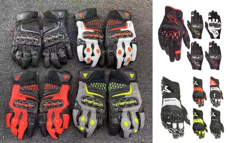 Réplique des gants de moto